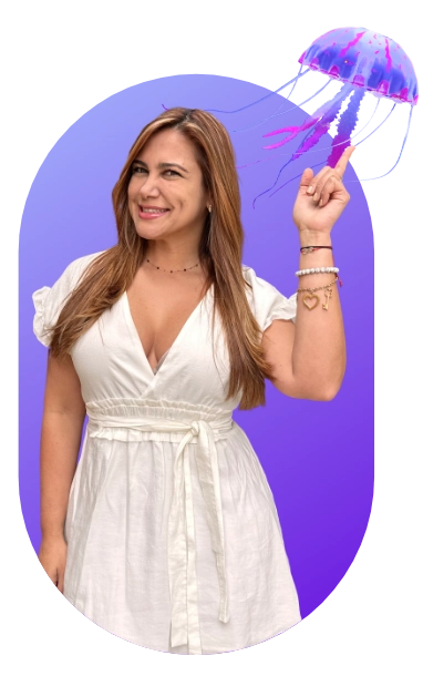 Chica con vestido blanco